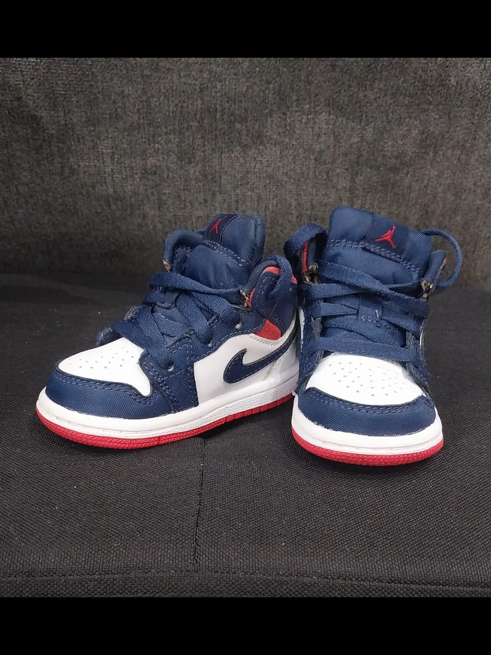 Nike Jordan 2 Toddler 4c Navy White Red Mid Sneakers